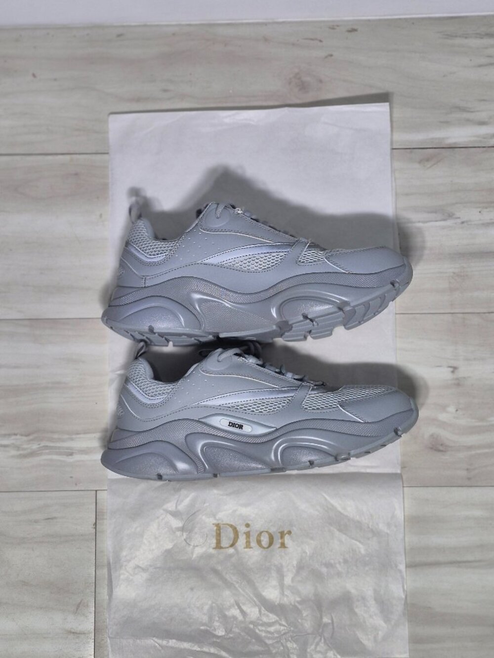 Dior B22 "Grey" Mid-Top Designer Sneaker